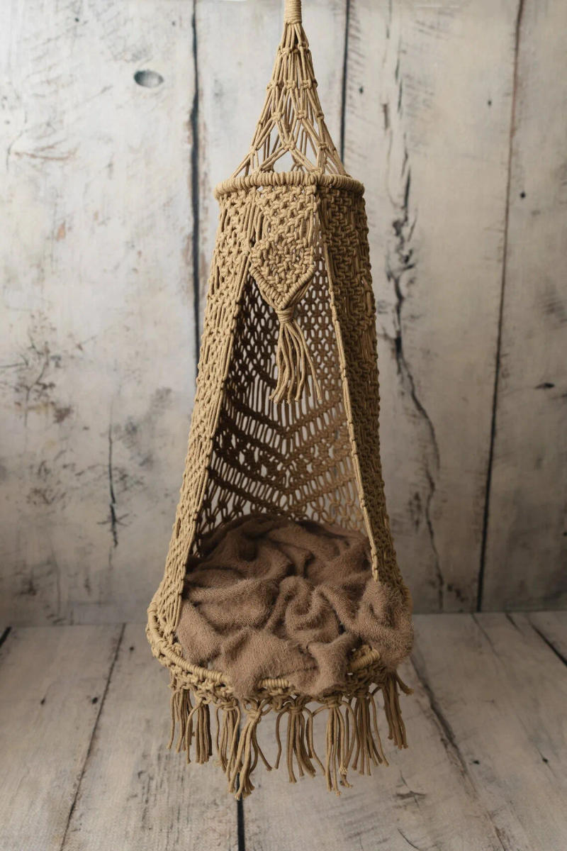 Description Picture 5 of itemNewborn Hammock Children's Photography Props Lace Hanging Hammock Sling Photo Props Newborn Photography Props