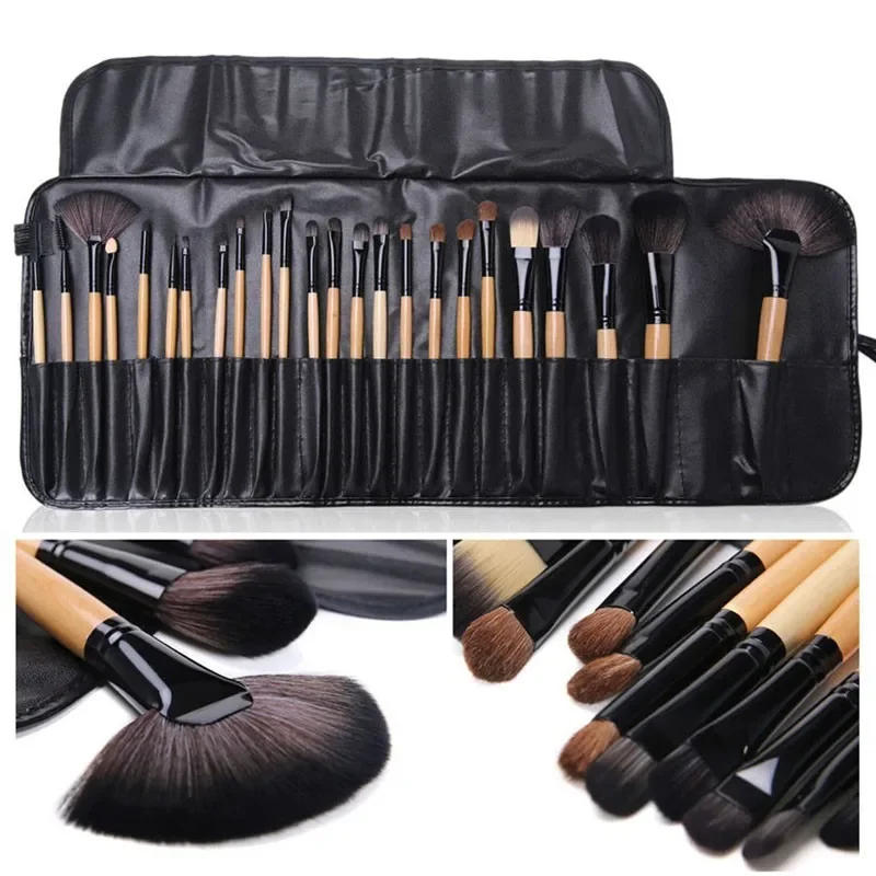 Description Picture 2 of item24 pcs Makeup Brush Sets Professional Cosmetics Brushes Eyebrow Powder Foundation Shadows Pinceaux Make Up Tools
