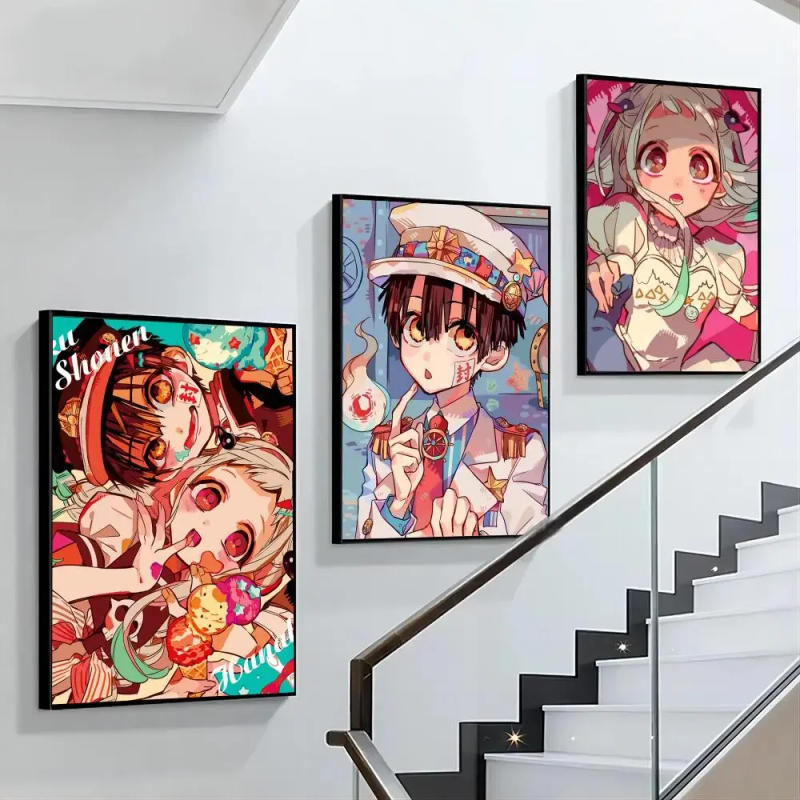 Description Picture 4 of item1pc Toilet-bound Hanako-kun Anime Poster Decorative Painting Bedroom Bedside Wall Sticker Living Room Cafe Modern Interior Mural