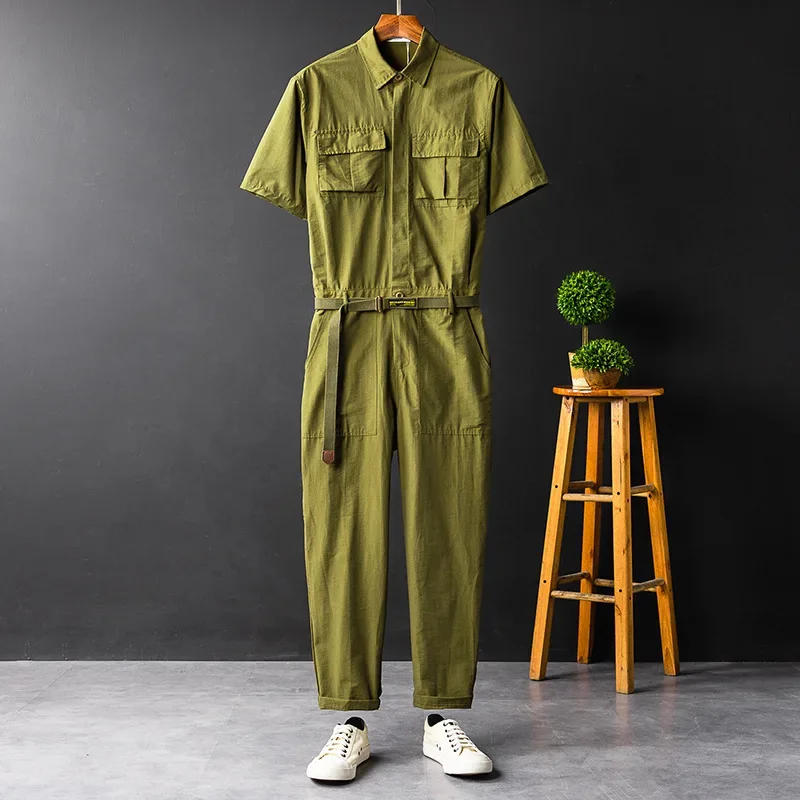 Description Picture 3 of itemFamily Health Manager Housekeeping Working Overall Cleaning Work Wear Summer Short Sleeve Jumpsuit Streetwear Coverall Trousers
