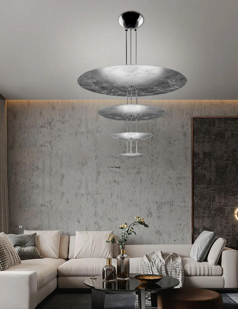 Description Picture 3 of itemLED Postmodern 2-5 Layer Sunny Umbrella Hanging Lamps Chandelier Lighting Lustre Suspension Luminaire Lampen For Living Room