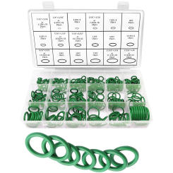 270pcs High-temperature Seal Rings Gasket Rubber O-ring Nitrile Washer Set Prevent Leakage for Hydraulic Pressure Pipeline