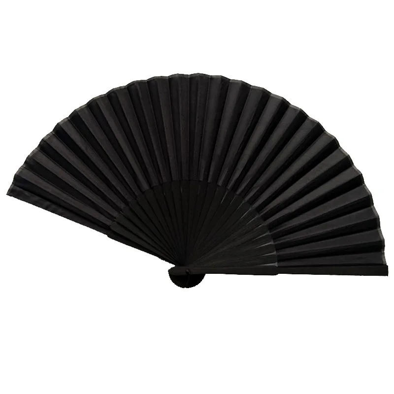 Description Picture 3 of itemBlack Hand Fan Vintage Folding Fans Wedding Party Favor Supplies Dance Home Party Folding Decorative Fans