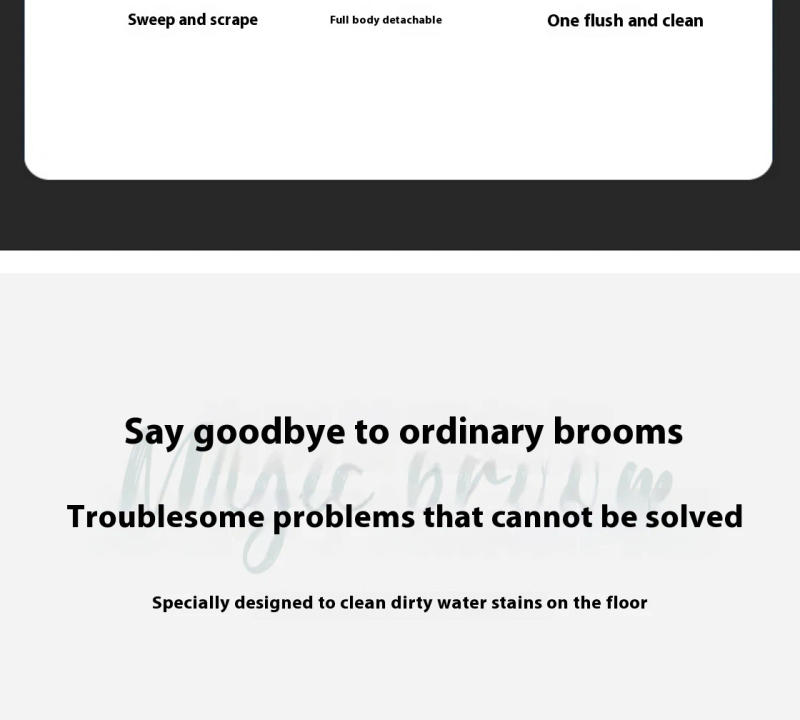 Description Picture 5 of itemSilicone Broom Wiper Squeegee Window Washing Multifunctional Household Home Floor Glass Scraper Hand-push Mirror Cleaning Tools