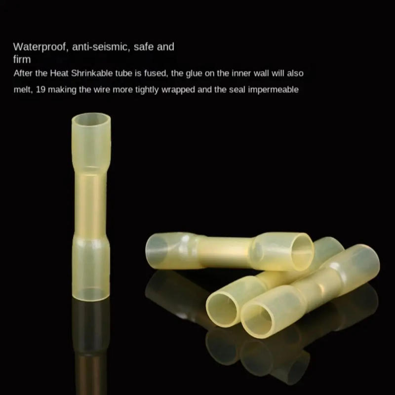 Description Picture 5 of item20 Pcs Insulated Heat Shrink Connectors Waterproof Connectors Kit Crimp Terminals Shrinkable Clamp Type Wire Connection Pipe