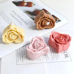 3D Large Peony Silicone Candle Mold DIY Handmade Creative Flower Aromatherapy Plaster Resin Soap Making Supplies Kit Home Gifts