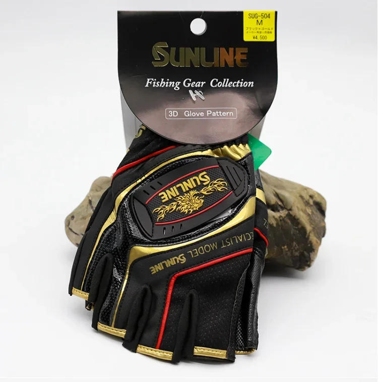 Description Picture 5 of itemNEW SUNLINE Men Fishing Gloves for Men Women Leather Anti Slip Three Finger Sports Hiking Fishing Cycling Gloves Wear-resistant