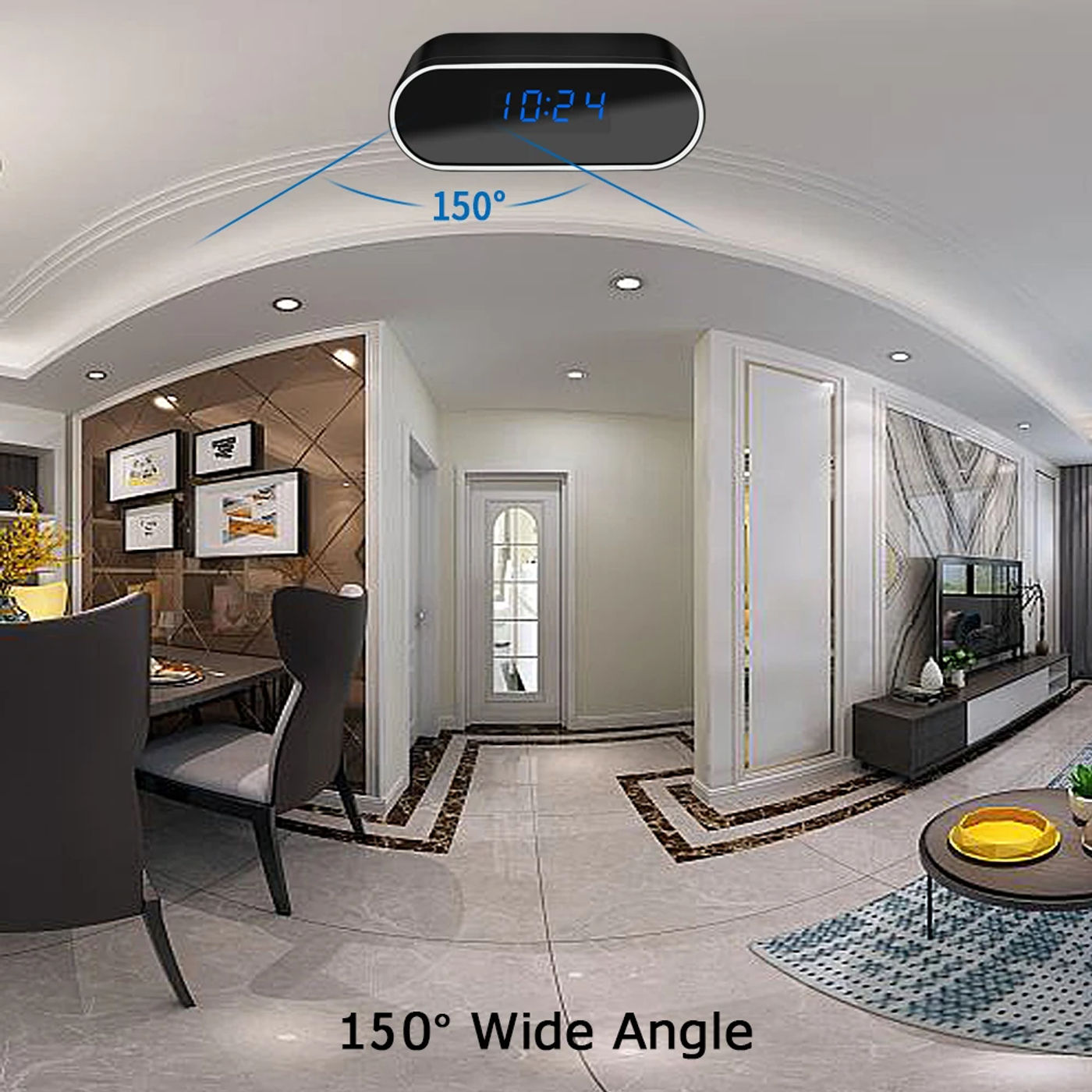 Description Picture 4 of itemMini Camera Clock Full HD 1080P Wireless Wifi Control IR Night Vision View DVR Camcorder Home Surveillance Monitor Video