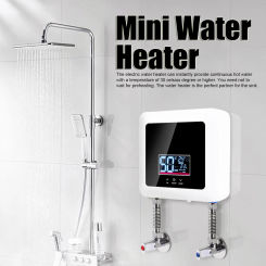 220V Instant Electric Water Heater 7500W Home Use Efficient Cast Aluminum Heater - 30-55°C Temperature Control for Quick Shower