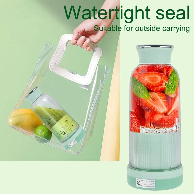 Description Picture 5 of itemMini Juicer Mixer 1300mAh USB Rechargeable Shake Cup Multi-Functional Blender Antioxidant Cup for Office Outdoor Juice Bottle