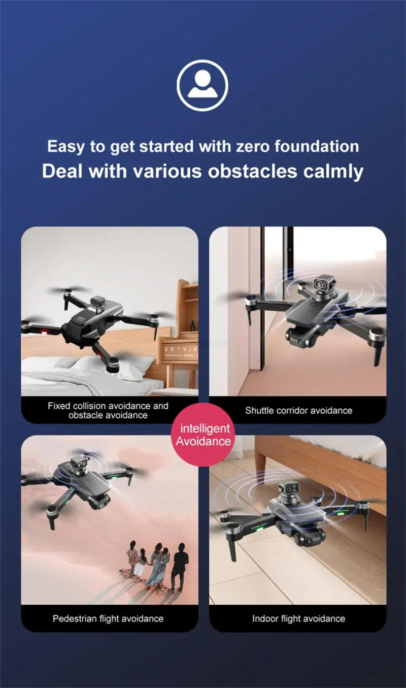 Description Picture 5 of item2023 6K 8K Professional Dual HD Camera Foldable RG101 MAX GPS Drone 360° Omnidirectional FPV 3Km Aerial Photography Quadcopter