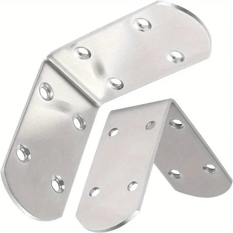 Description Picture 4 of item4 L bracket corner bracket set, metal L bracket, used for shelves, wooden furniture cabinets, chairs, drawers screws