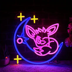 Led Gamer Neon Signs Anime Dimmable Led Neon Wall Decoration Pokmon Eve Moon Sign Lights for The Playroom Apartment Clubs Decor