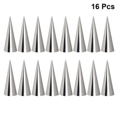 16Pcs Conical Tube Cone Roll Moulds Spiral Croissants Molds Cream Horn Mould Pastry Mold Cookie Dessert Kitchen Baking Tool