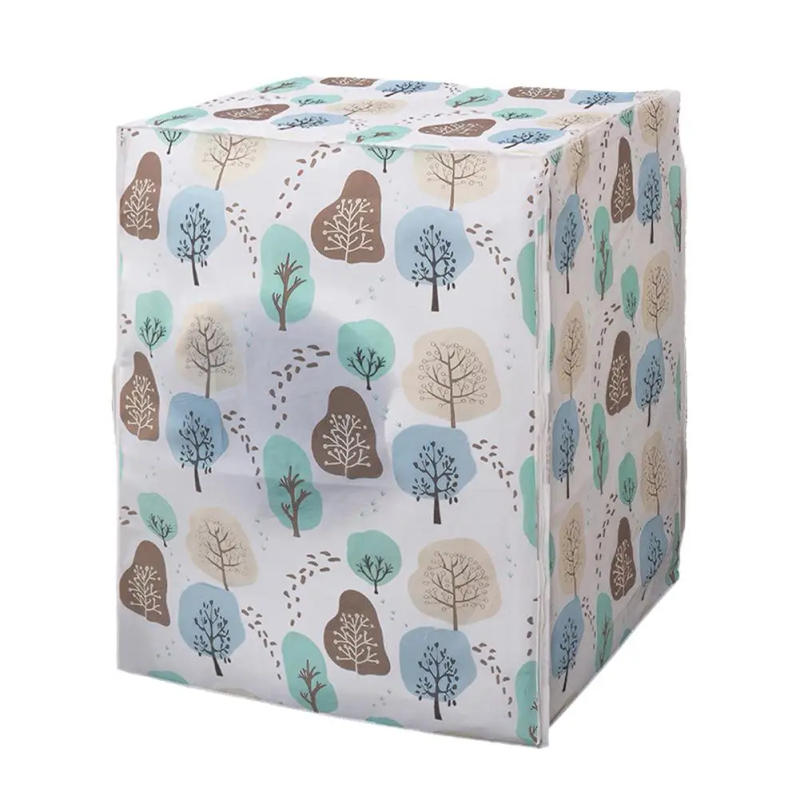 Description Picture 2 of itemWashing Machine Covers Dustproof Protective Equipment Practical Easy To Clean Cartoon Print Design Waterproof Household Cover