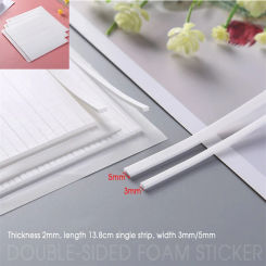 13.8cm Length Double-sided Adhesive Foam Strips Foam Tape for Card Making DIY Scrapbooking & Stamping Shaker Card Craft Supplies