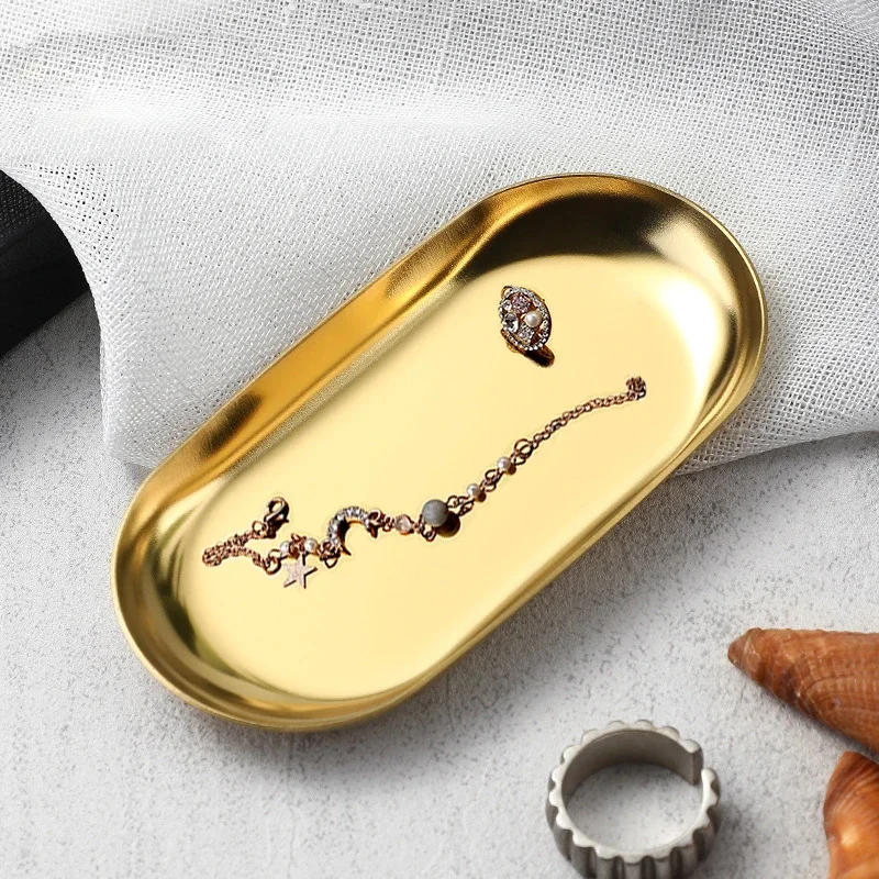 Description Picture 4 of itemStainless Steel Cosmetic Storage Tray Nail Art Equipment Plate Doctor Surgical Dental Tray False Nails Dish Tools Storage Tray