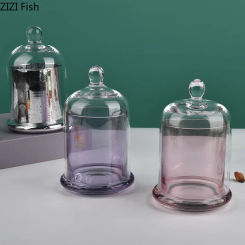 Aromatherapy Glass Cover Display Stands Preserved Flowers Dust Cover Decorative Shelves Diffuser Bottles Display Trays