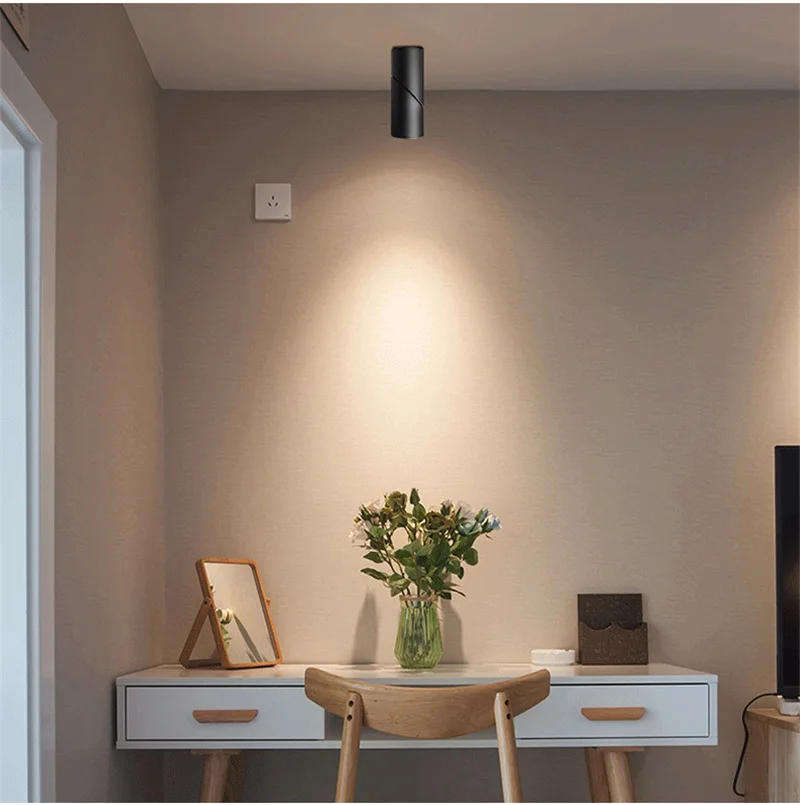 Description Picture 3 of item20W Rotating LED Downlights Spot Lights Adjustable Surface Mounted Ceiling Lamps Simpe Home Decor Spotlights Fixture AC85-265V