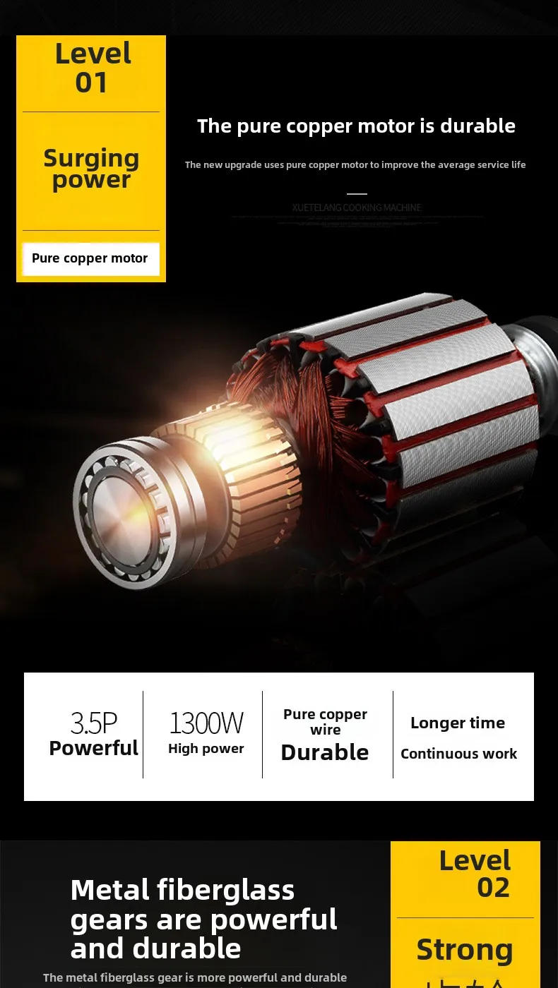 Description Picture 4 of itemFresh Milk Mixing Machine Household, Automatic Live Noodles Kneading  Egg Beater Stirring