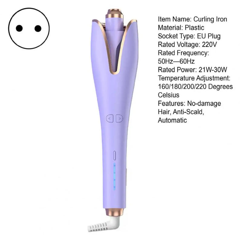 Description Picture 4 of itemDouble-layer Insulated Curling Iron Fast Heating Automatic Hair Curling Iron with 4 Temperatures Adjustable Anti-scald Wavy