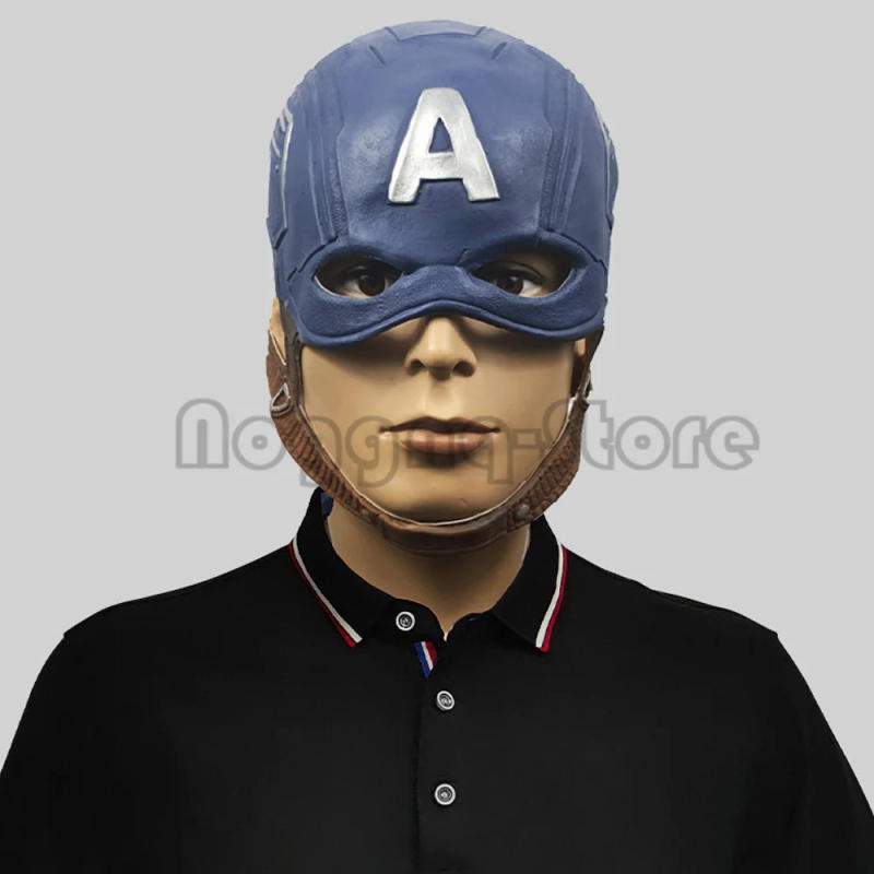 Description Picture 3 of itemCosplay America Movie Character Captain Head Funny Halloween Mask Full Face Costume Props Christmas Carnival Party Mardi Gras