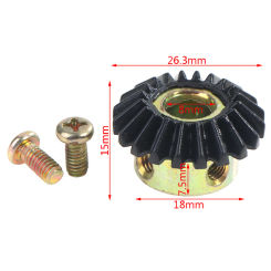 20T Bevel Gear 8MM Hole Model Gear 90 Degree Transmission Steering With 20 Teeth Hardware Iron Gear Bevel