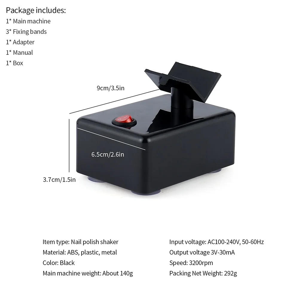 Description Picture 3 of itemForeverlily Nail Polish Shaker Fast Shaking for All Polish Gel Ink Paint Liquid Shaking Machine