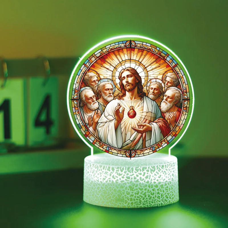Description Picture 3 of itemJesus Led Night Lamp Usb For Bedroom Decor Light Christmas Gifts
