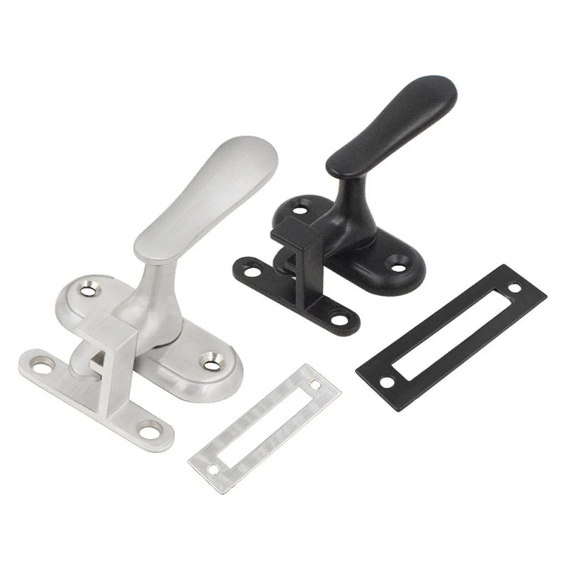 Description Picture 2 of itemDoor Lock Stainless Steel Latch Anti-Theft Lock Door Buckle Wooden Door Latch Bolt  Exposed Installation Handle Latch