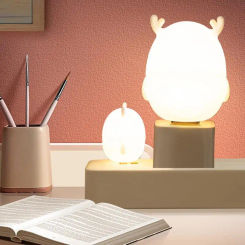 USB Plug Lamp Mini Night Light Gift Computer Mobile Power Charging Small Book Lamps LED Eye Protection Square Reading Light