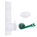 AC Window Vent Kit Adjustable Window Sealing Dryer Vent Kit Drawstring Exhaust Hose Window Seals with Hook Tape and Fastener