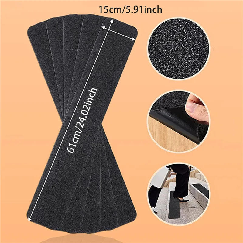 Description Picture 2 of itemSafety Non Slip Step Tapes Bathroom Anti Skid Mat Skateboard Stair Treads Self-Adhesive Stickers Marking Barrier Safety Caution