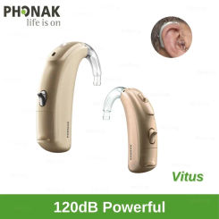Phonak Hearing Aid 120dB Original High Power Imported 6 channels Programmable Vitus BTE Hearing Aids for Deafness