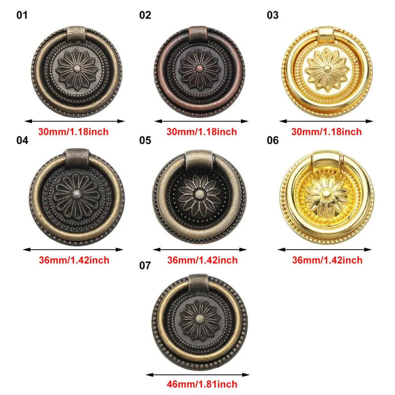 Description Picture 3 of itemAntique Bronze Cupboard Wardrobe Dresser Furniture Handle Kitchen Cabinet Drawer Knobs Wooden Box Jewelry Box Knob Hardware