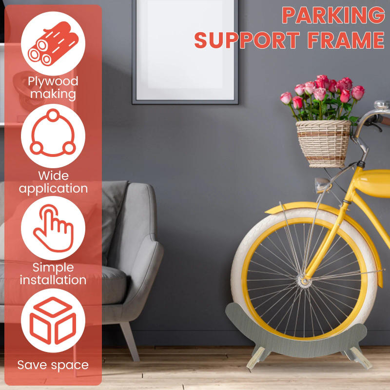 Description Picture 6 of item2Pcs Bicycle Parking Rack Wooden Bicycle Storage Rack Assembled Bike Repair Stand Multipurpose Floor Type Cycling Accessories