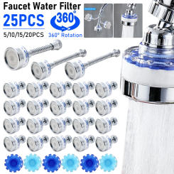 Kitchen Faucet Water Filter 360° Sink Filter Pressurized Sink Faucet Water Filter Universal Faucet Aerator Bathroom Accessories