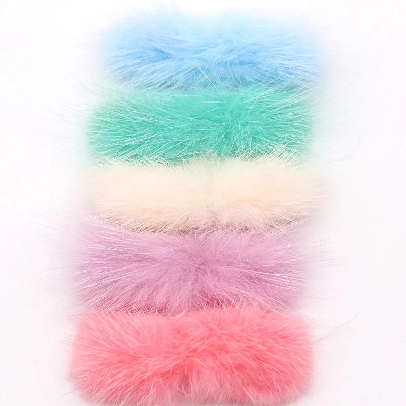 Description Picture 6 of itemBowknot Mink Fur Pompoms 28mm*68mm Fluffy Soft Pompones Diy Pompons Keychain Hair Decor Sewing Craft Supplies Gift Wholesale