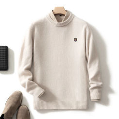 2023 Cashmere Sweater Oneck Pullovers Men's Crewneck Knitted Bottom Shirt Autumn Winter Fashion Korean Warm Top oversize sweater