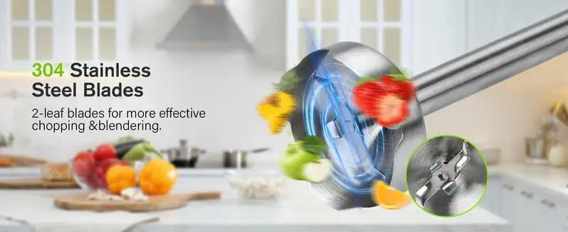 Description Picture 3 of itemBontique 5in1 Immersion Handheld Blender Set , 400W 12Speed Food Processor 600ml Beaker, 500ml chopper, Egg Whisk Milk Frother