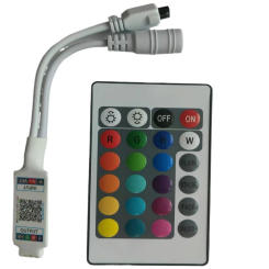 DC12V 4 pin RGB Controller Music BT Smart APP Controller With 24-key IR Remote or Bluetooth APP control For RGB LED strip light