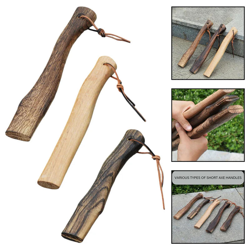 Description Picture 6 of itemWooden Axe Handle Replacement High Quality Sturdy Practical Handmade Axe Handle Short Curved Home Farm Garden Axe Part
