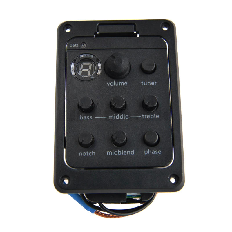 Description Picture 3 of item10pcs Acoustic Guitar Preamp EQ Tuner Piezo Pickup Equalizer System with Mic Beat Board for Folk Guitar 301 Pickup