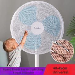 Child Baby Anti-pinch Electric Net Fan Protection Covers Kids Finger Guards Round Fan Electric Fan Cover 40-45cm Universal