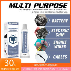 50ml Liquid Insulating Tape Waterproof Electrical Wire Cable Insulation Glue Electronic Seal Temperature Resistant Repair Paste