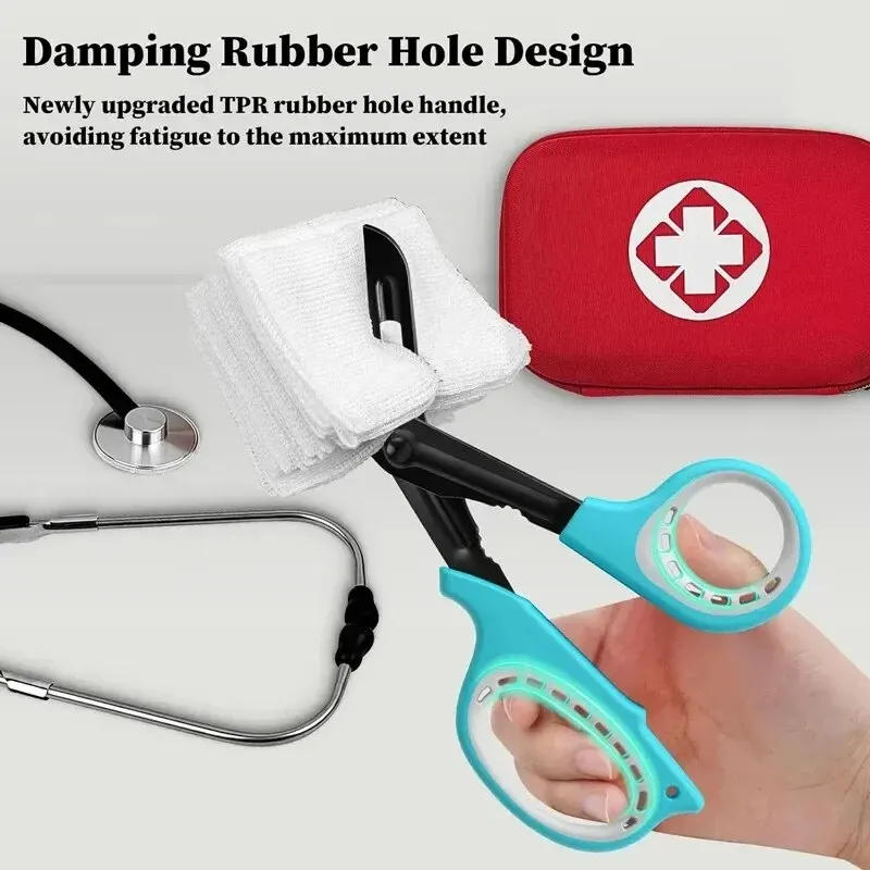 Description Picture 5 of itemMedical Scissors Bandage Scissors Trauma Shears for Nurses, 7.5" Fluoride Coated Non-stick Blades Nursing EMT Students First Aid