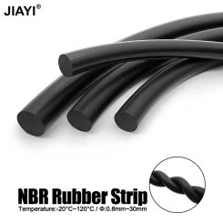 2/5/10Meter Solid Black Nitrile Rubber Strip O Ring Cord NBR Rubber Seal Gasket Diameter 0.8/1/1.5/1.8/2/3/3.5/4/5/6/6.5/7/8mm