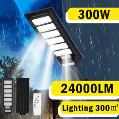 24000LM Solar Light Outdoor External Solar Street Lamp With Motion Sensor Remote Control Solar Powered Spotlight Lighting Garden