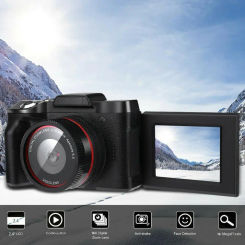 Digital Camera 1080P HD 16MP Video Digital Camcorder With 2.4" LCD Screen, 16X Digital Zoom Vlogging Camera for Recording