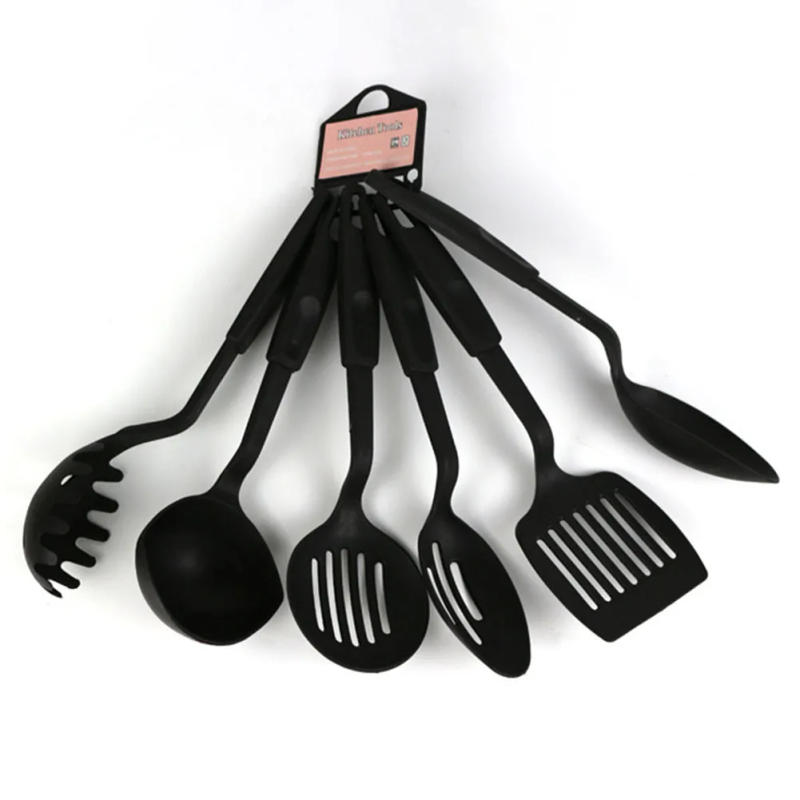 Description Picture 2 of itemBlack 6pcs/set Kitchen Utensils Set Non-stick Kitchenware Cooking Tools Spoon Soup Ladle Spatula Shovel Tools Gadget Accessories